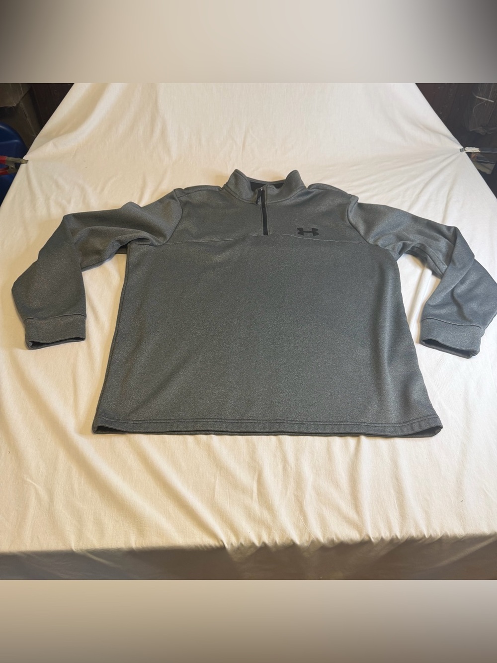 Under Armour Charcoal Heather Quarter-Zip Pullover size L